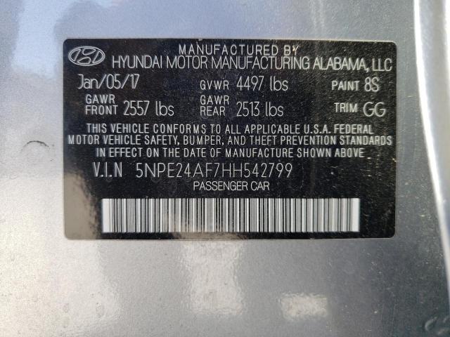 Продажа на аукционе авто 2017 Hyundai Sonata Se, vin: 5NPE24AF7HH542799, номер лота: 57543232