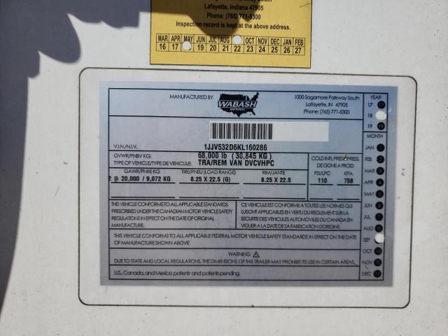 Продажа на аукционе авто 2019 Waba 53'trailer, vin: 1JJV532D6KL160286, номер лота: 53952776