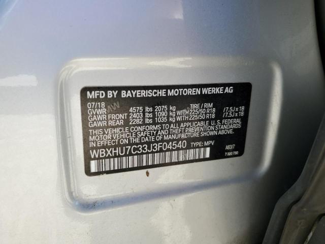 Aukcja sprzedaży 2018 Bmw X1 Sdrive28i, vin: WBXHU7C33J3F04540, numer aukcji: 59158872