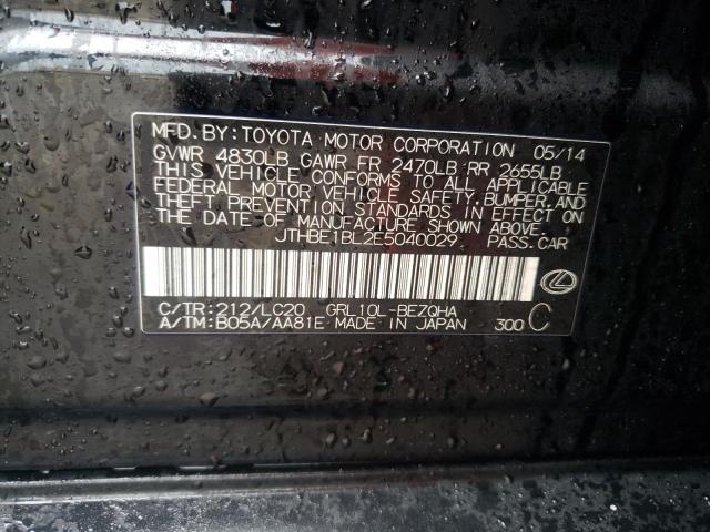 60876982 :رقم المزاد ، JTHBE1BL2E5040029 vin ، 2014 Lexus Gs 350 مزاد بيع