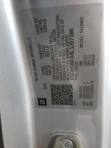 Aukcja sprzedaży 2020 Chevrolet Colorado, vin: 1GCHSBEA6L1207386, numer aukcji: 60998912