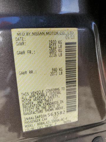 Auction sale of the 2013 Nissan Altima 2.5, vin: 1N4AL3AP1DN563582, lot number: 59776552
