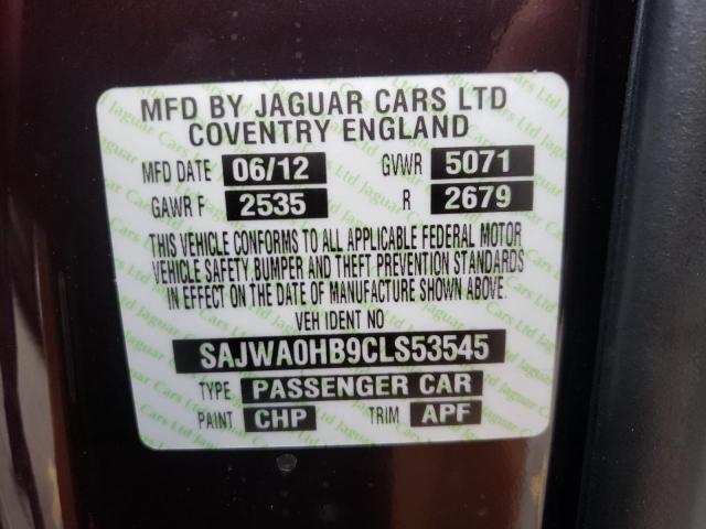 61569752 :رقم المزاد ، SAJWA0HB9CLS53545 vin ، 2012 Jaguar Xf Portfolio مزاد بيع