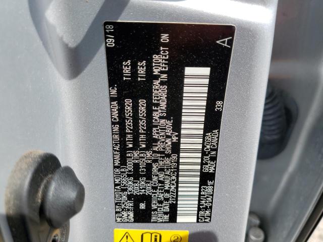 2019 Lexus Rx 350 Base მანქანა იყიდება აუქციონზე, vin: 2T2ZZMCA3KC119190, აუქციონის ნომერი: 61271672
