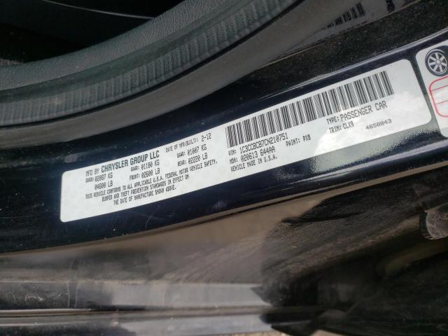 62198782 :رقم المزاد ، 1C3CCBCB7CN210751 vin ، 2012 Chrysler 200 Limited مزاد بيع
