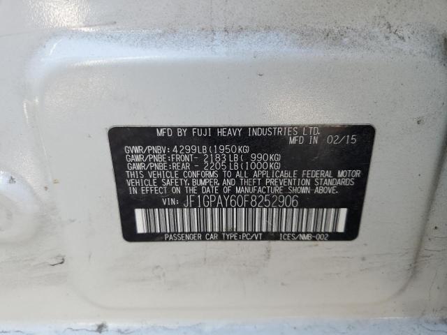 Продаж на аукціоні авто 2015 Subaru Impreza Sport, vin: JF1GPAY60F8252906, номер лоту: 61589592