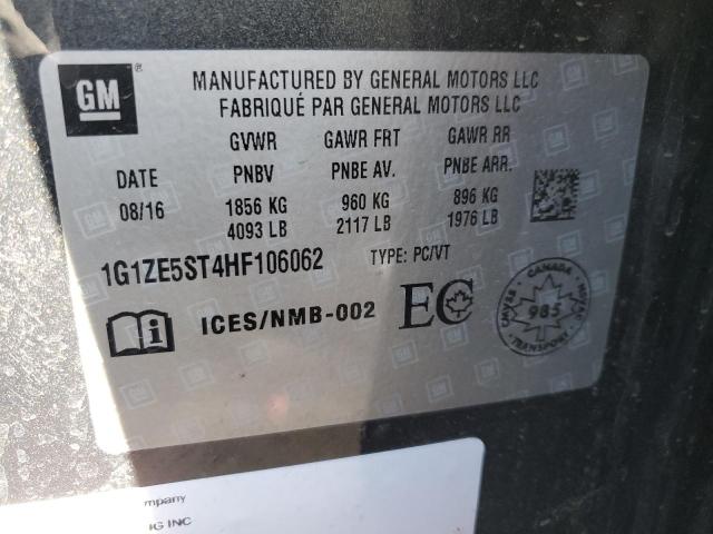 Продажа на аукционе авто 2017 Chevrolet Malibu, vin: 1G1ZE5ST4HF106062, номер лота: 61259252