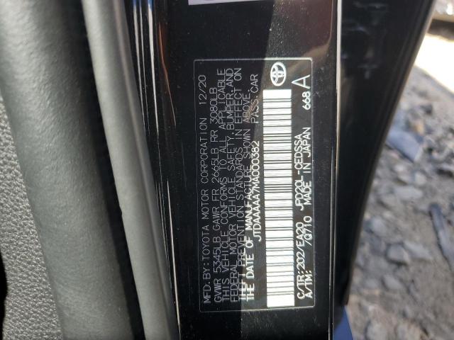 Продажа на аукционе авто 2021 Toyota Mirai Xle, vin: JTDAAAAA7MA000382, номер лота: 63183622