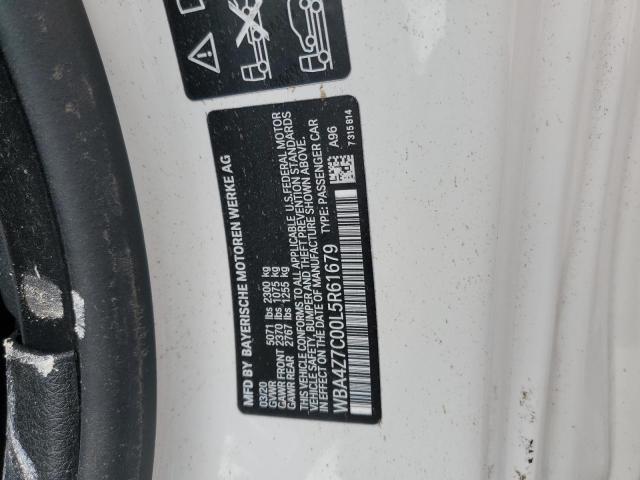 Продаж на аукціоні авто 2020 Bmw 440xi, vin: WBA4Z7C00L5R61679, номер лоту: 64052652
