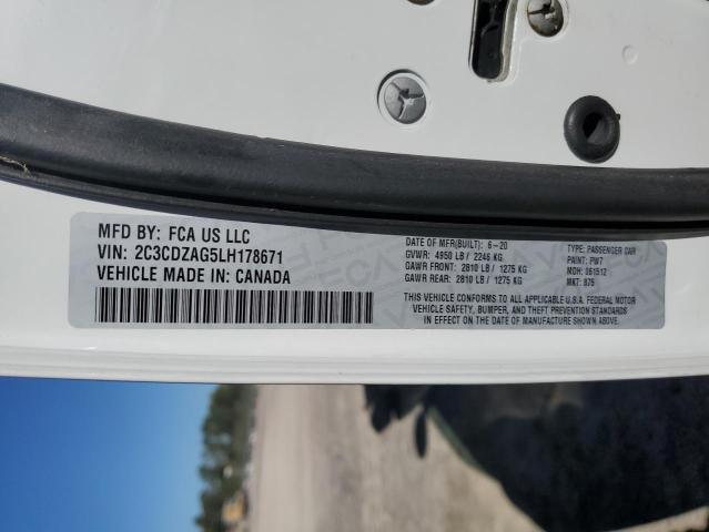 Aukcja sprzedaży 2020 Dodge Challenger, vin: 2C3CDZAG5LH178671, numer aukcji: 63461492