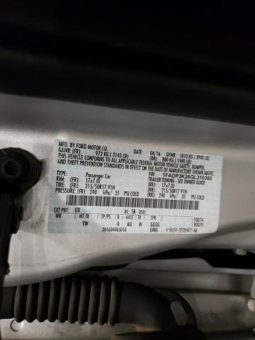 2016 Ford Focus Se მანქანა იყიდება აუქციონზე, vin: 1FADP3K26GL310360, აუქციონის ნომერი: 64273722