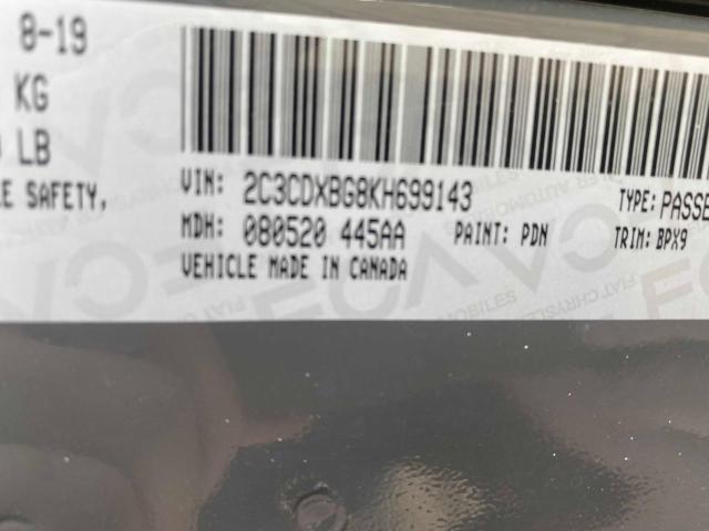 Продаж на аукціоні авто 2019 Dodge Charger Sx, vin: 2C3CDXBG8KH699143, номер лоту: 64857812