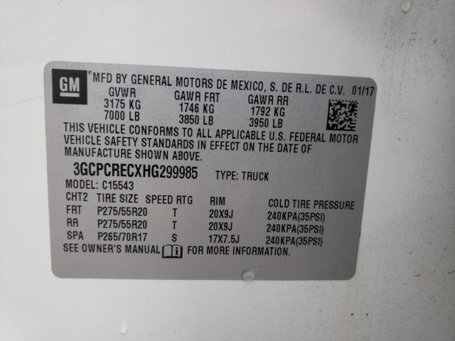 Продажа на аукционе авто 2017 Chevrolet Silverado C1500 Lt, vin: 3GCPCRECXHG299985, номер лота: 64660162