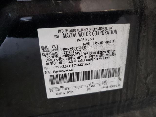 Aukcja sprzedaży 2012 Mazda 6 I, vin: 1YVHZ8EH8C5M21925, numer aukcji: 64868112
