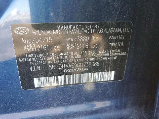 Aukcja sprzedaży 2016 Hyundai Elantra Se, vin: 5NPDH4AE9GH738386, numer aukcji: 65222952
