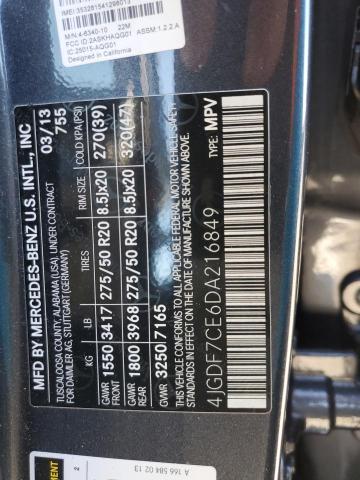 Aukcja sprzedaży 2013 Mercedes-benz Gl 450 4matic, vin: 4JGDF7CE6DA216849, numer aukcji: 64506742