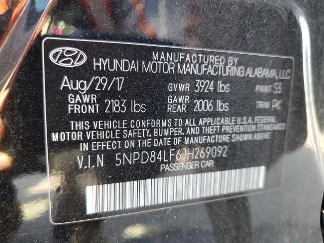 Aukcja sprzedaży 2018 Hyundai Elantra Sel, vin: 5NPD84LF6JH269092, numer aukcji: 66159792