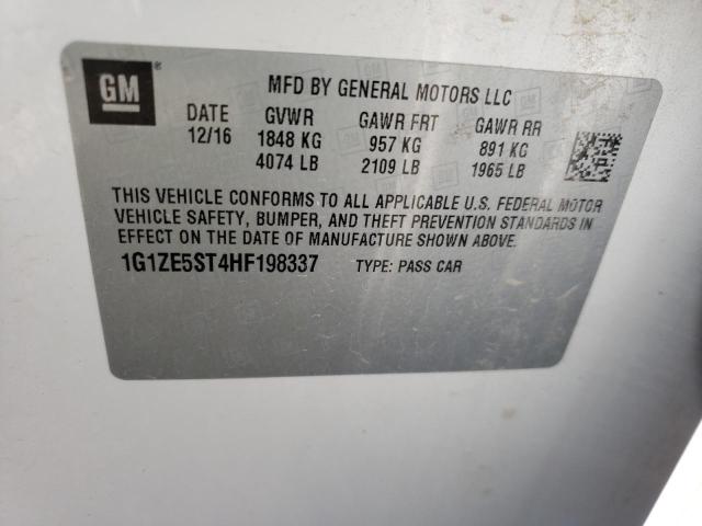 66304292 :رقم المزاد ، 1G1ZE5ST4HF198337 vin ، 2017 Chevrolet Malibu Lt مزاد بيع