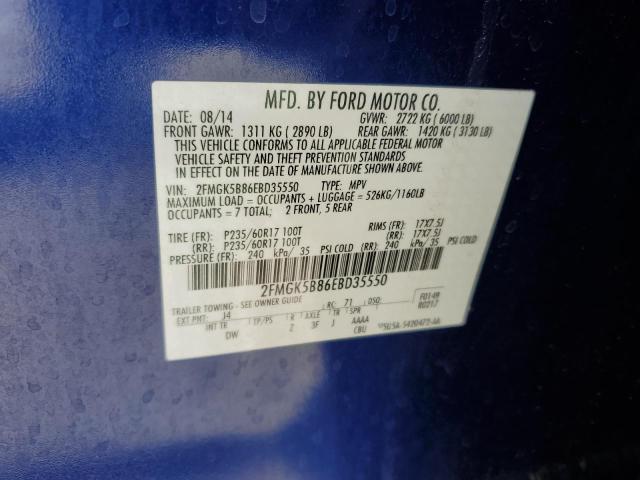 Aukcja sprzedaży 2014 Ford Flex Se, vin: 2FMGK5B86EBD35550, numer aukcji: 66358672
