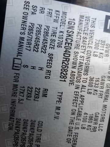 66181312 :رقم المزاد ، 1GNSKCE04DR268281 vin ، 2013 Chevrolet Tahoe K1500 Ltz مزاد بيع