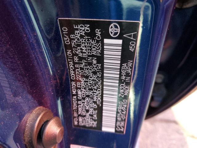 2010 Toyota Prius მანქანა იყიდება აუქციონზე, vin: JTDKN3DU2A0145194, აუქციონის ნომერი: 65991782