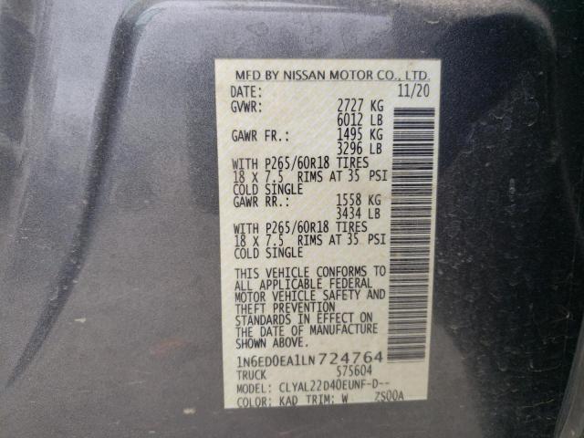 Продажа на аукционе авто 2020 Nissan Frontier S, vin: 1N6ED0EA1LN724764, номер лота: 66672832