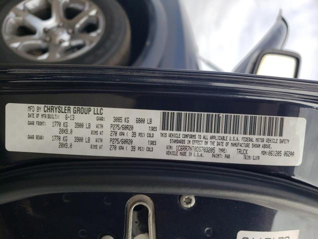 Продаж на аукціоні авто 2013 Ram 1500 Laie, vin: 1C6RR7NT0DS703205, номер лоту: 66910642