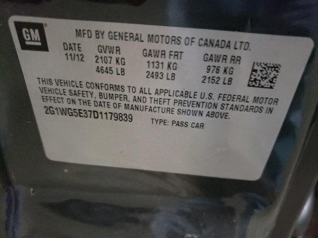 Aukcja sprzedaży 2013 Chevrolet Impala Lt, vin: 2G1WG5E37D1179839, numer aukcji: 67042182