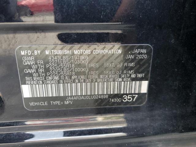 Продаж на аукціоні авто 2020 Mitsubishi Outlander, vin: JA4AR3AU0LU024898, номер лоту: 67617972