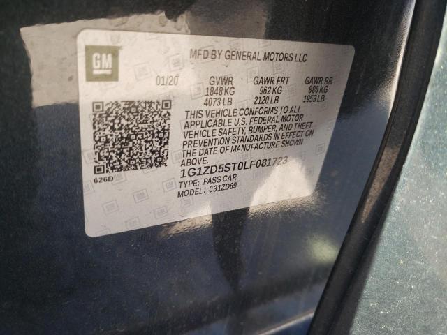 Продаж на аукціоні авто 2020 Chevrolet Malibu Lt, vin: 1G1ZD5ST0LF081723, номер лоту: 67893732