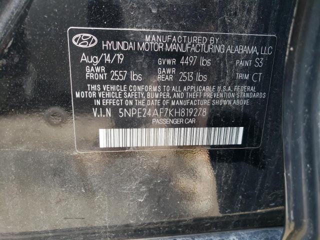 Aukcja sprzedaży 2019 Hyundai Sonata Se, vin: 5NPE24AF7KH819278, numer aukcji: 67427102