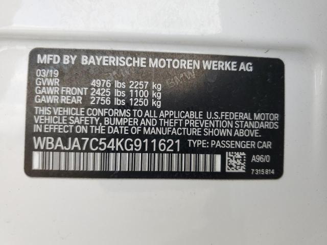 Продаж на аукціоні авто 2019 Bmw 530 Xi, vin: WBAJA7C54KG911621, номер лоту: 68113102