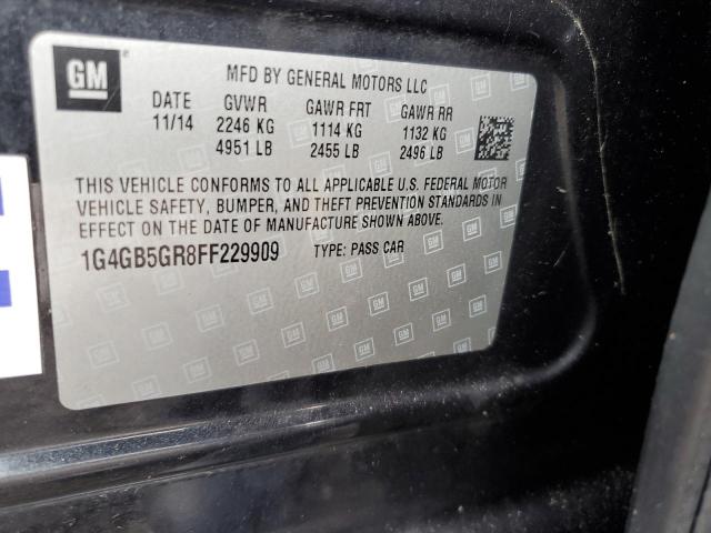 67762022 :رقم المزاد ، 1G4GB5GR8FF229909 vin ، 2015 Buick Lacrosse مزاد بيع