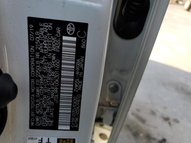 Aukcja sprzedaży 2019 Toyota Prius, vin: JTDL9RFU0K3011650, numer aukcji: 67604222