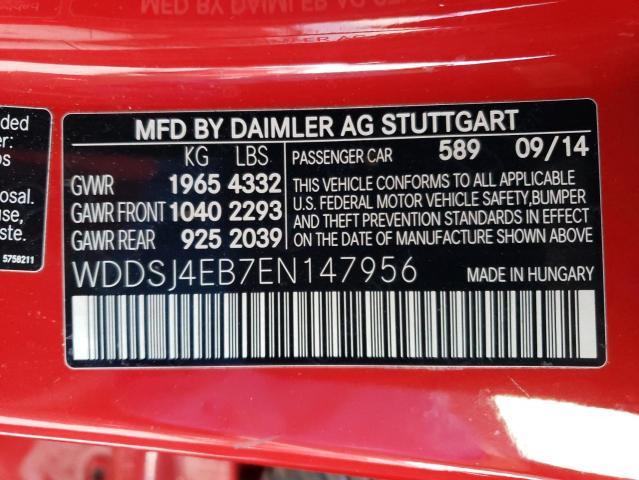 Aukcja sprzedaży 2014 Mercedes-benz Cla 250, vin: WDDSJ4EB7EN147956, numer aukcji: 68151022