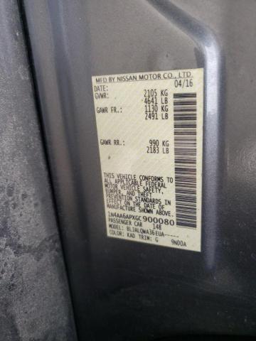 2016 Nissan Maxima 3.5s მანქანა იყიდება აუქციონზე, vin: 1N4AA6APXGC900080, აუქციონის ნომერი: 68076012