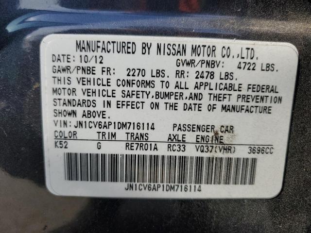 Продажа на аукционе авто 2013 Infiniti G37 Base, vin: JN1CV6AP1DM716114, номер лота: 68021982