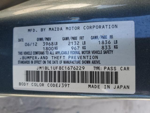 Aukcja sprzedaży 2012 Mazda 3 I, vin: JM1BL1UF8C1676229, numer aukcji: 68844972
