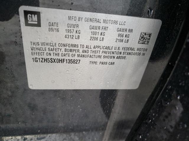 69792132 :رقم المزاد ، 1G1ZH5SX0HF135827 vin ، 2017 Chevrolet Malibu مزاد بيع