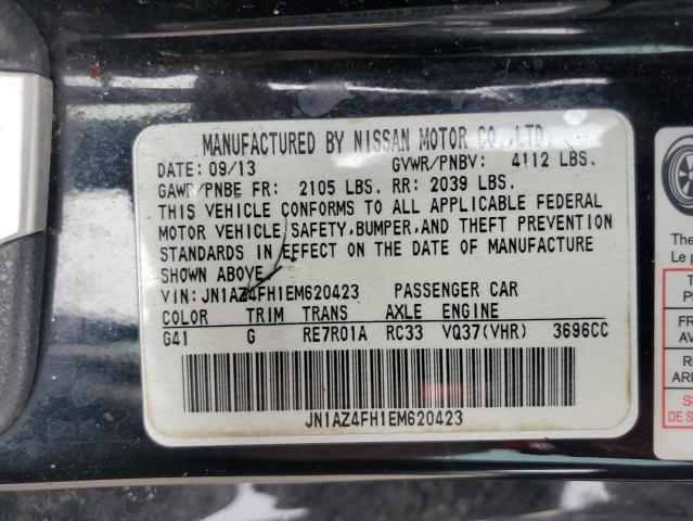2014 Nissan 370z Base მანქანა იყიდება აუქციონზე, vin: JN1AZ4FH1EM620423, აუქციონის ნომერი: 68644072