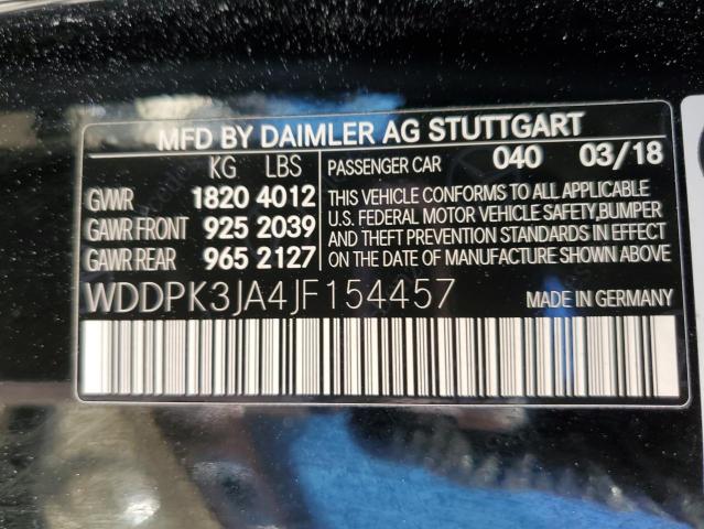 2018 Mercedes-benz Slc 300 მანქანა იყიდება აუქციონზე, vin: WDDPK3JA4JF154457, აუქციონის ნომერი: 65442242