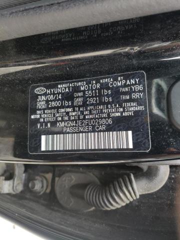 Продажа на аукционе авто 2015 Hyundai Genesis 3.8l, vin: KMHGN4JE2FU029806, номер лота: 68123122