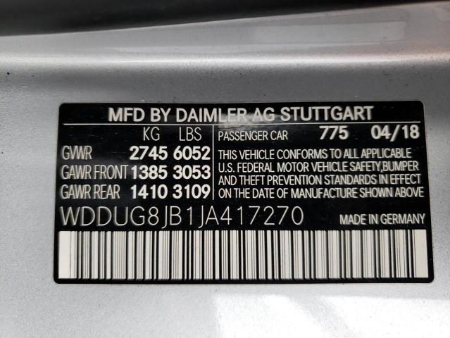 Продажа на аукционе авто 2018 Mercedes-benz S 63 Amg 4matic, vin: WDDUG8JB1JA417270, номер лота: 69654242