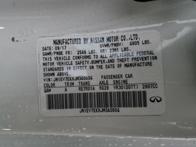 Aukcja sprzedaży 2018 Infiniti Q60 Luxe 300, vin: JN1EV7EKXJM340604, numer aukcji: 69513082