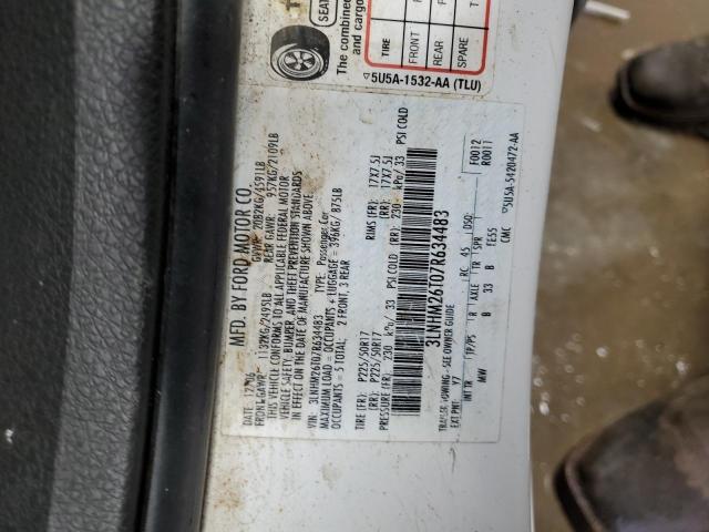 Aukcja sprzedaży 2007 Lincoln Mkz, vin: 3LNHM26T07R634483, numer aukcji: 68332562