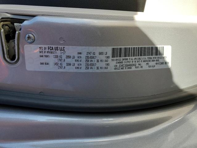 Aukcja sprzedaży 2017 Chrysler Pacifica Touring L, vin: 2C4RC1BG0HR683432, numer aukcji: 68893662