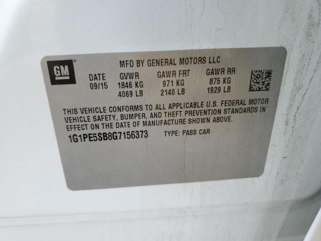 69380112 :رقم المزاد ، 1G1PE5SB8G7156373 vin ، 2016 Chevrolet Cruze Limited Lt مزاد بيع