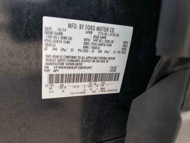 Продажа на аукционе авто 2015 Ford Explorer, vin: 1FM5K8B82FGB06267, номер лота: 67131282