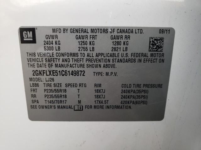 2012 Gmc Terrain Slt მანქანა იყიდება აუქციონზე, vin: 2GKFLXE51C6149872, აუქციონის ნომერი: 69836292