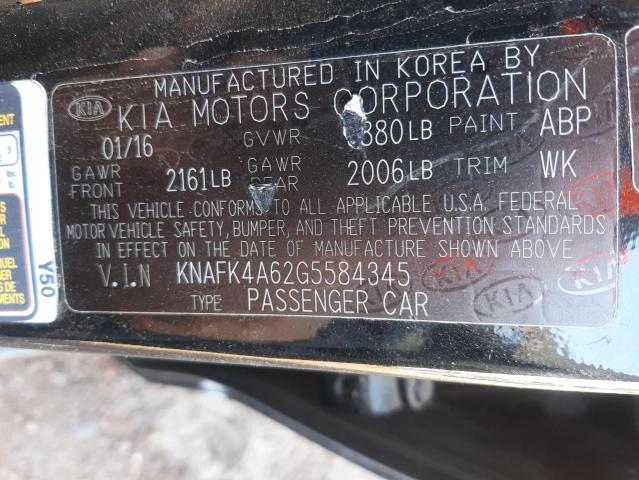 Aukcja sprzedaży 2016 Kia Forte Lx, vin: KNAFK4A62G5584345, numer aukcji: 70130182